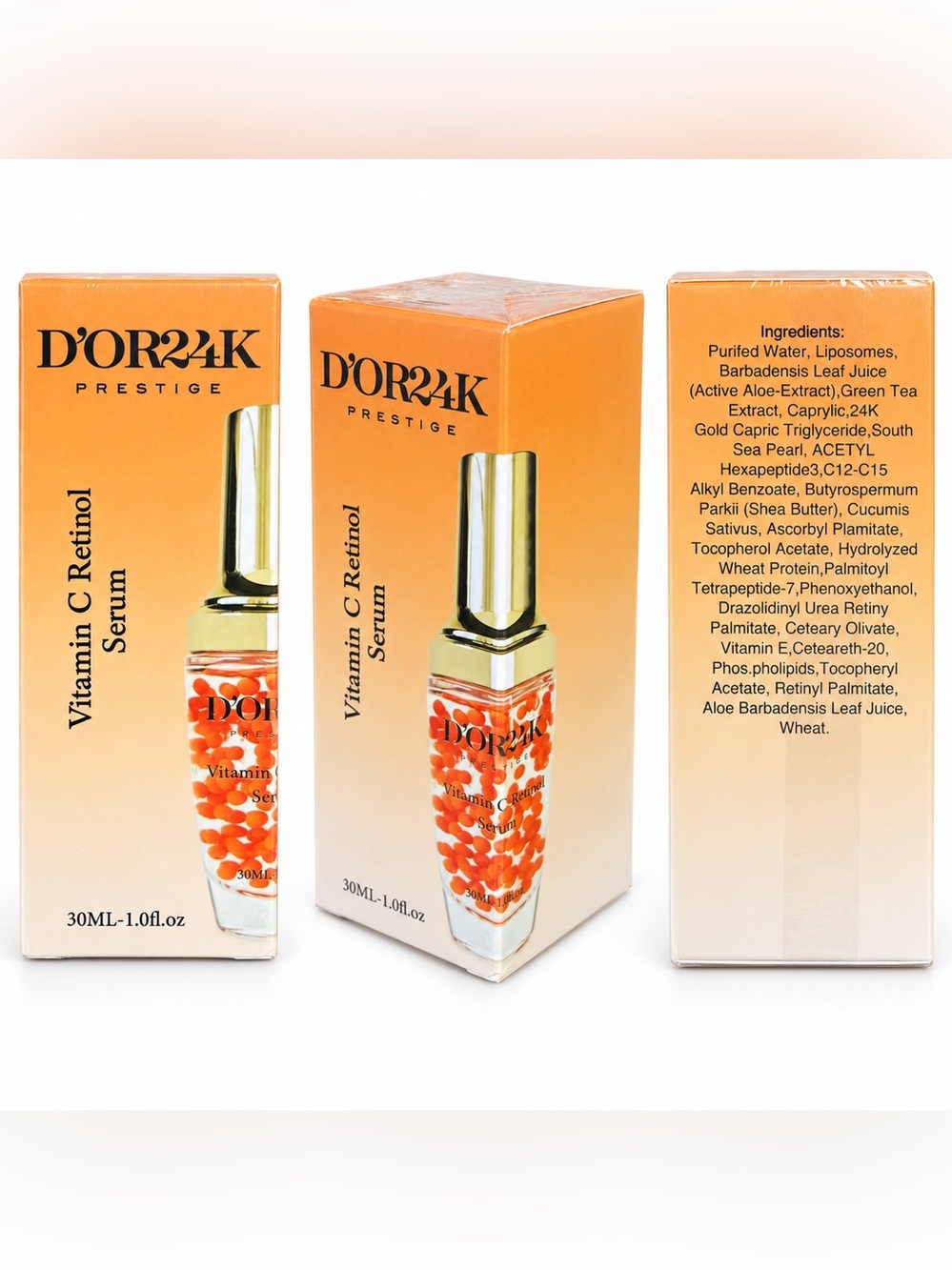 D’OR Prestige Vitamin C Retinol Serum - 30ml Sealed Box